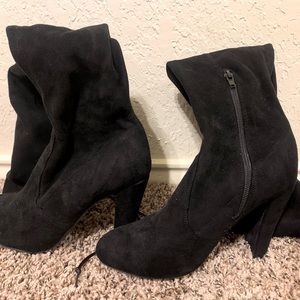 Black over the knee boots